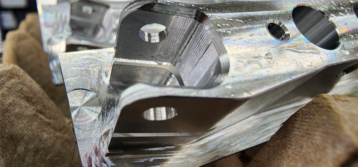 CNC Milled Aluminum Bracket with Precision Pockets