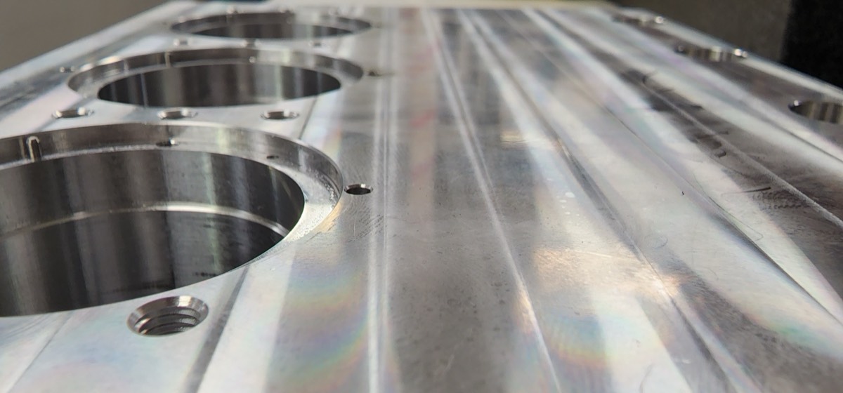 Aluminum Plate with Precision Bored Holes